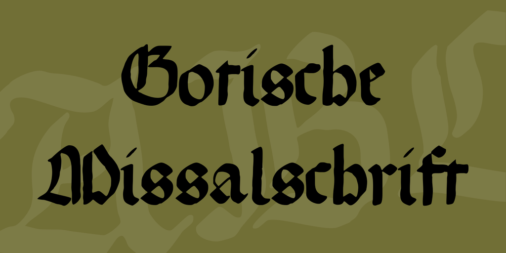 Gotische Missalschrift illustration 1