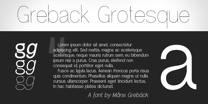 Greback Grotesque PERSONAL Font Family · 1001 Fonts