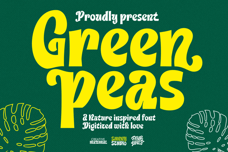 Green Peas Font · 1001 Fonts