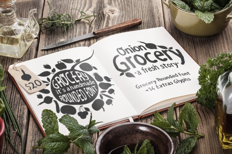 Grocers Lettering Grocery Rounded Font · 1001 Fonts
