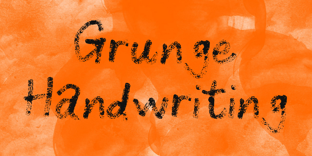 Grunge Handwriting illustration 1