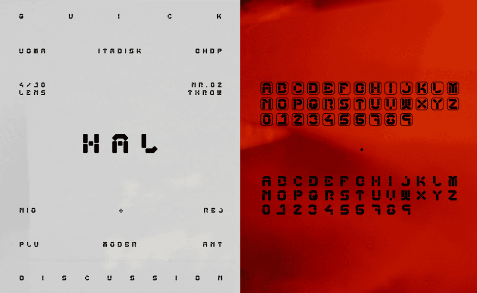 HAL Font Family · 1001 Fonts