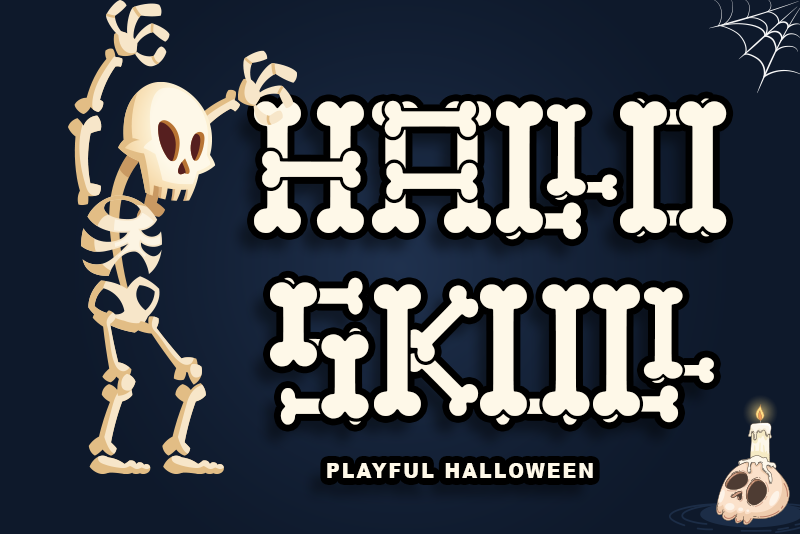 Hallo Skull - personal use illustration 2