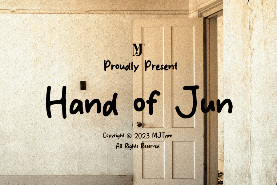 Font Jun Hand of Jun Font · 1001 Fonts