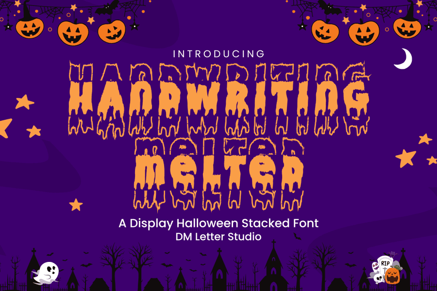 1 Free Horror, Spooky Stacked, Stacked Script Font · 1001 Fonts