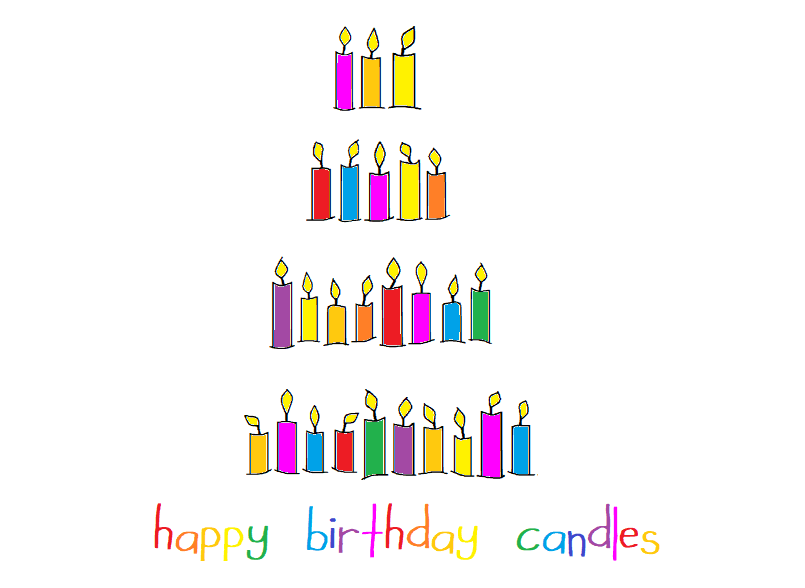 Happy Birthday Candles illustration 2