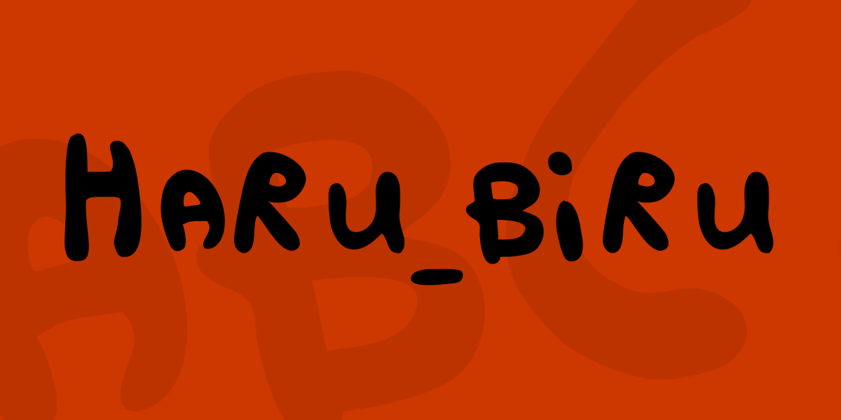 HARU_BIRU Font · 1001 Fonts