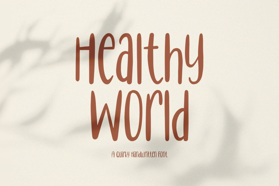 Healthy World Font · 1001 Fonts