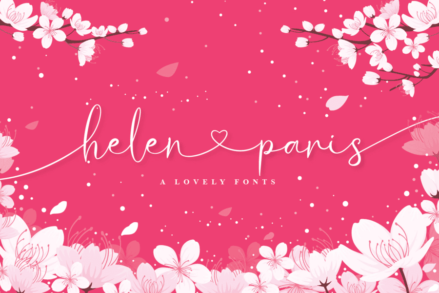 Helen Paris Script Font · 1001 Fonts