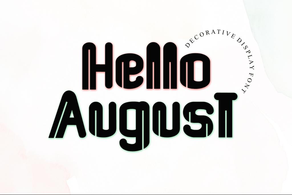 Hello August - Personal Use illustration 6
