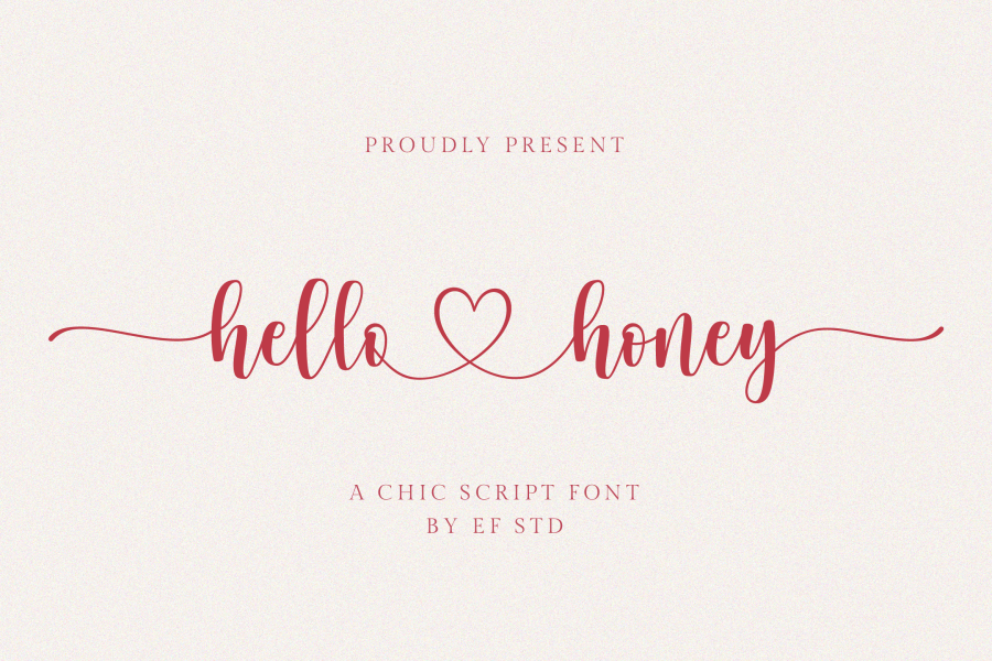 hello honey - Personal Use Font · 1001 Fonts