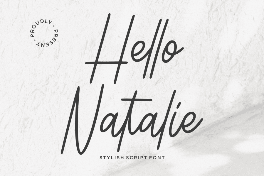 Hello Natalie Font · 1001 Fonts