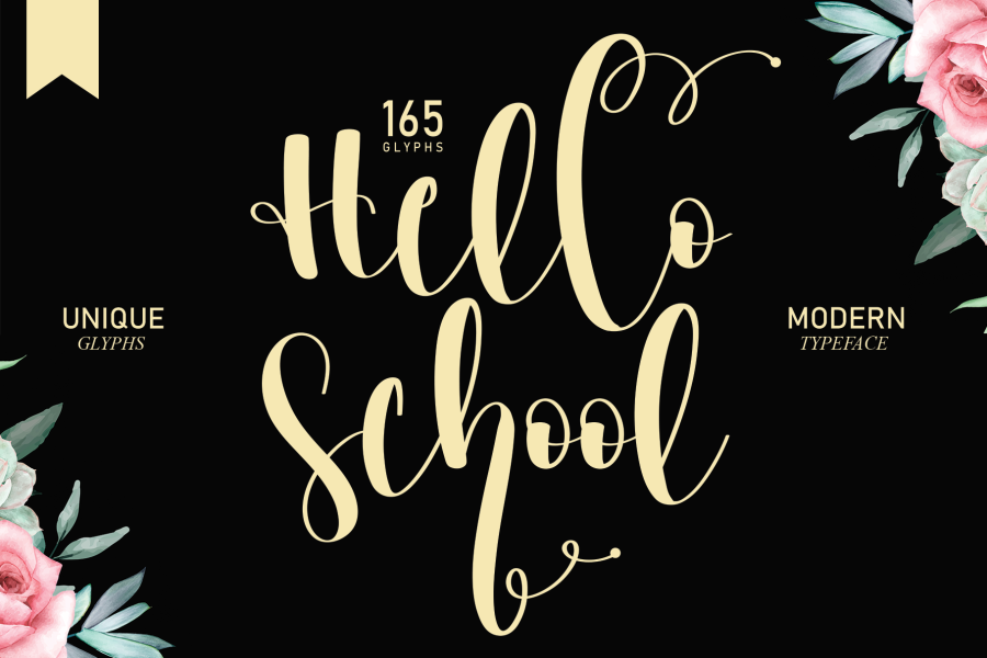 Hello School Font · 1001 Fonts