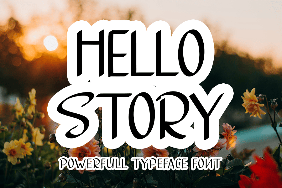 HELLO STORY Font · 1001 Fonts