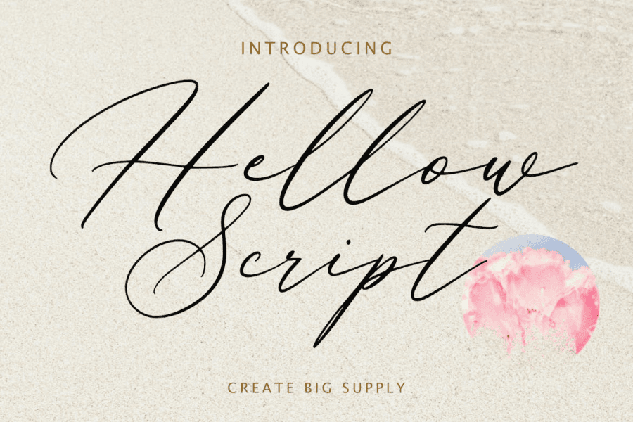 Hellow Script Font · 1001 Fonts