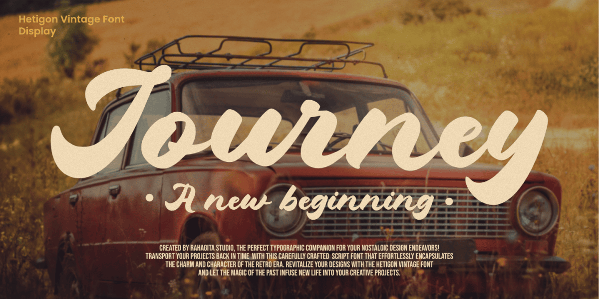 Hetigon Vintage Font · 1001 Fonts