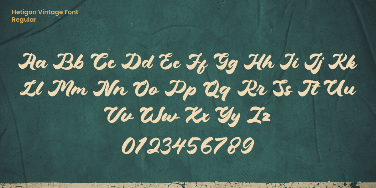 Hetigon Vintage Font · 1001 Fonts