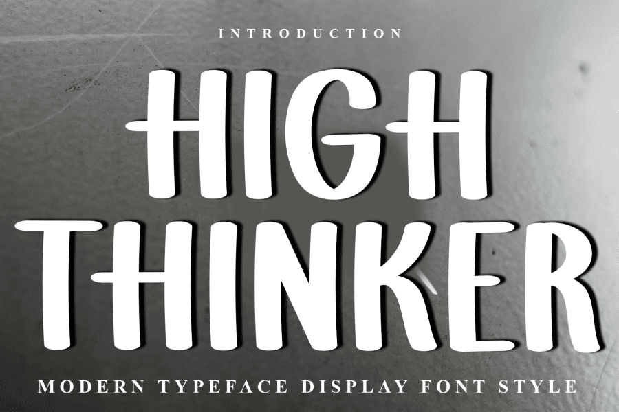 High Thinker Font · 1001 Fonts