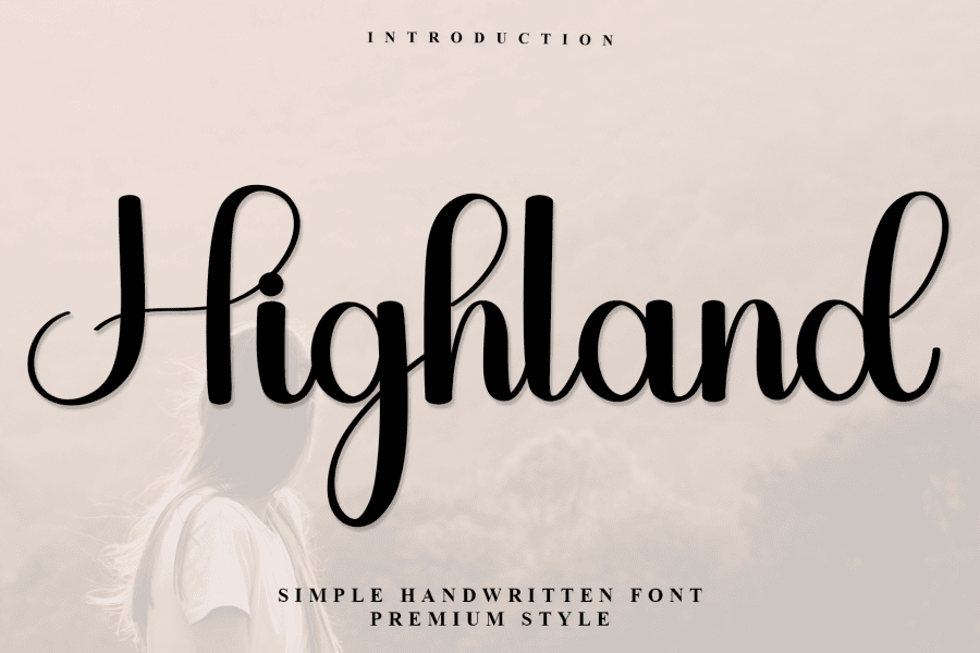 Highland Font · 1001 Fonts