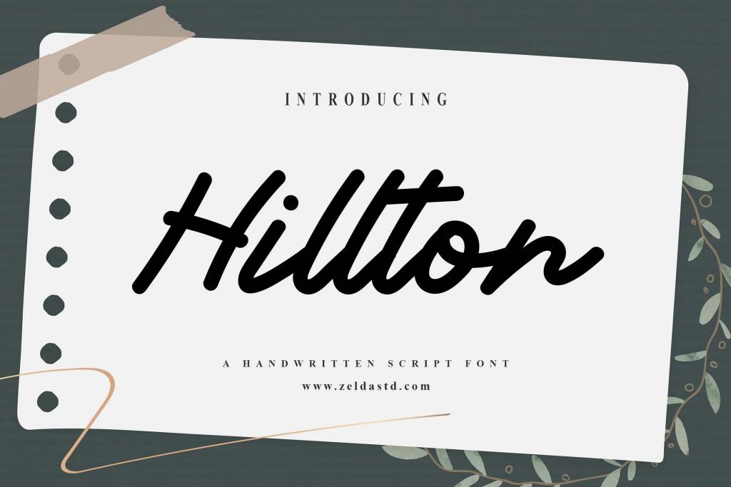 Hillton - DEMO FONT illustration 3