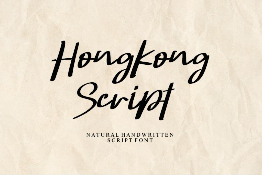Hongkong Script Italic - Person illustration 3