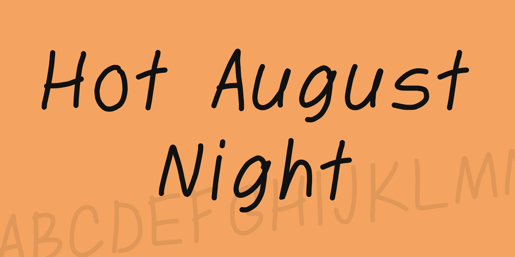 Hot August Night illustration 1