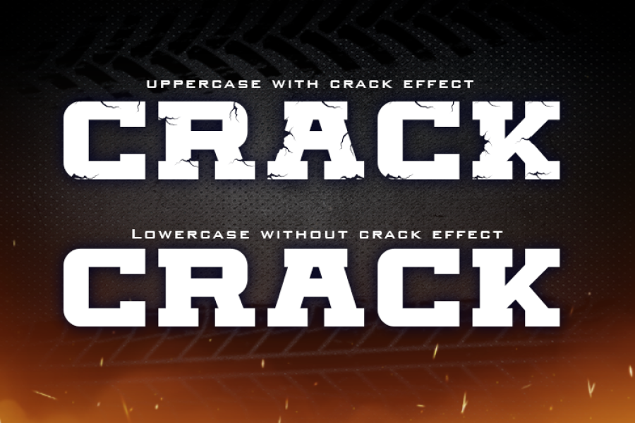 HUGE CRACK Font · 1001 Fonts