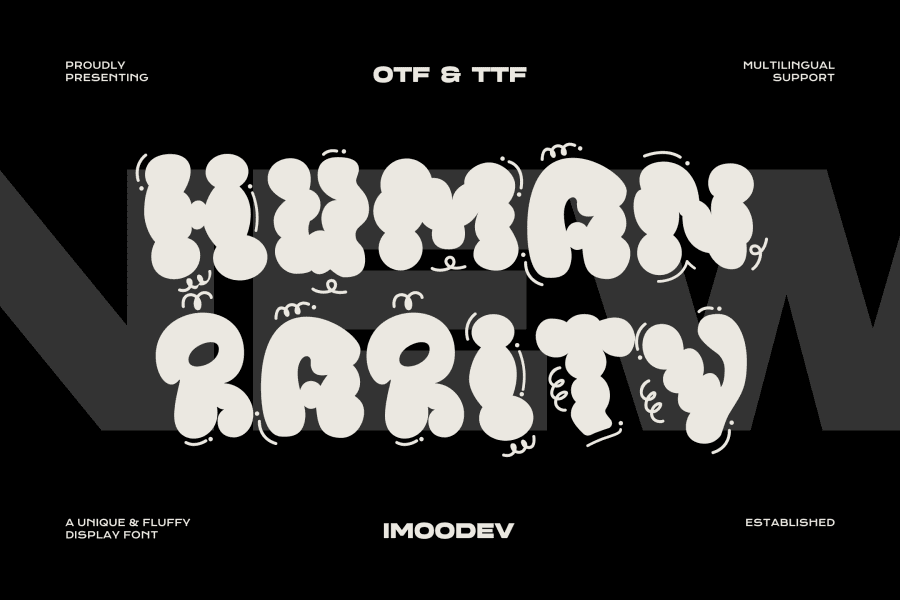 Large Fancy Script Letters Human Rarity Font · 1001 Fonts
