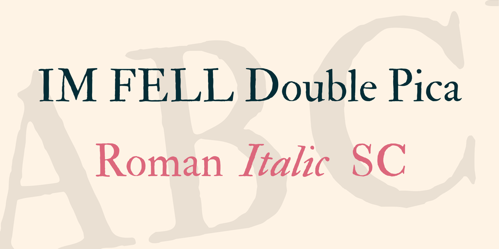 IM FELL Double Pica illustration 1