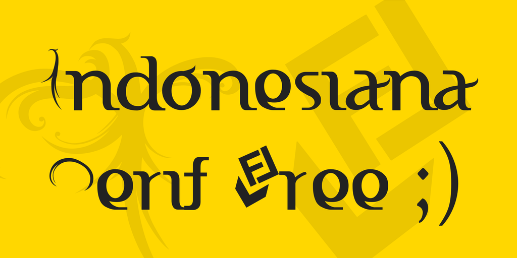 Indonesiana Serif Free ;) illustration 1