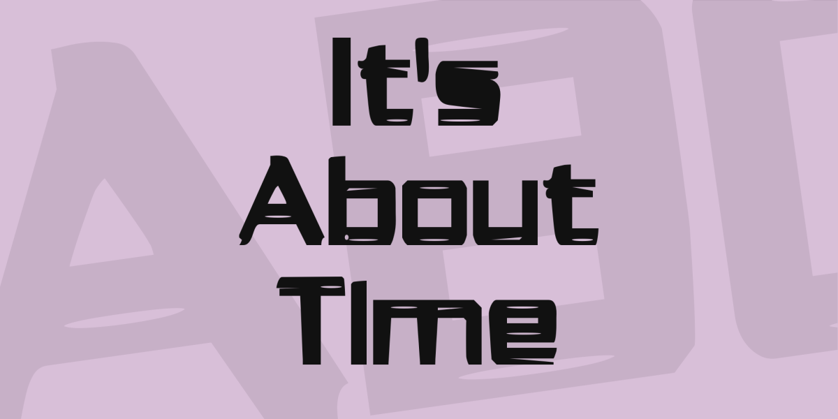It's About Time Font · 1001 Fonts