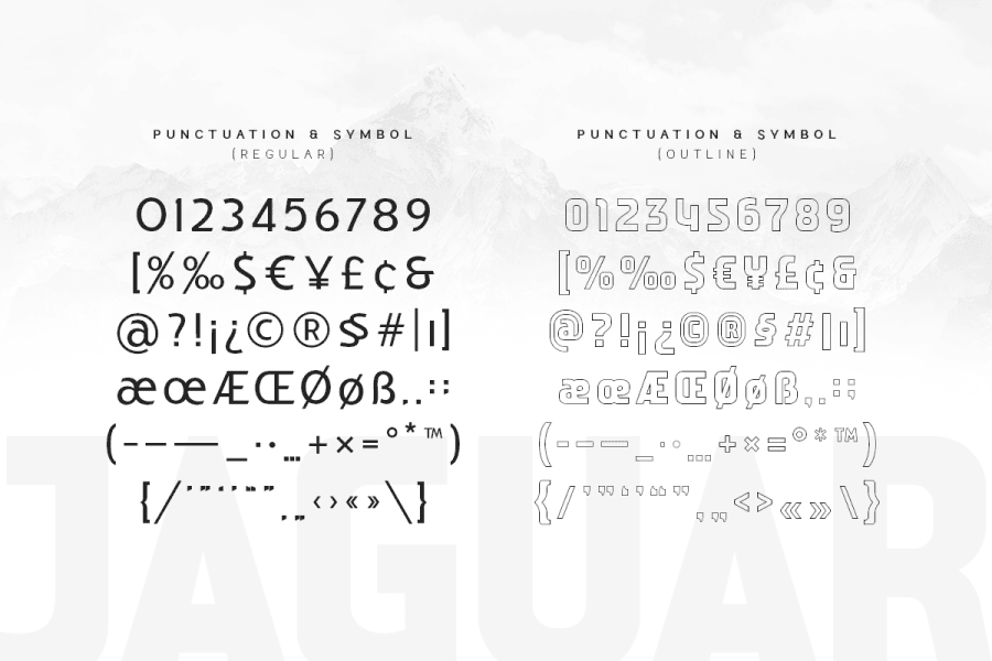 JAGUAR Font · 1001 Fonts