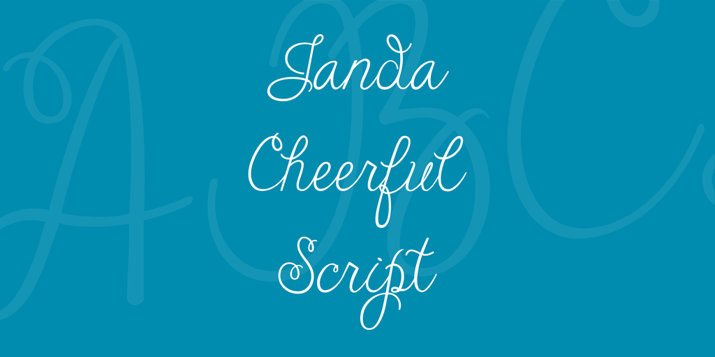 Janda Cheerful Script illustration 1