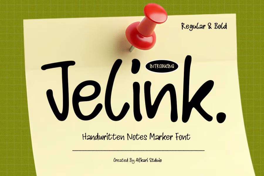 Jelink Font by afkaristudio — Free Font Download | NoBadFonts