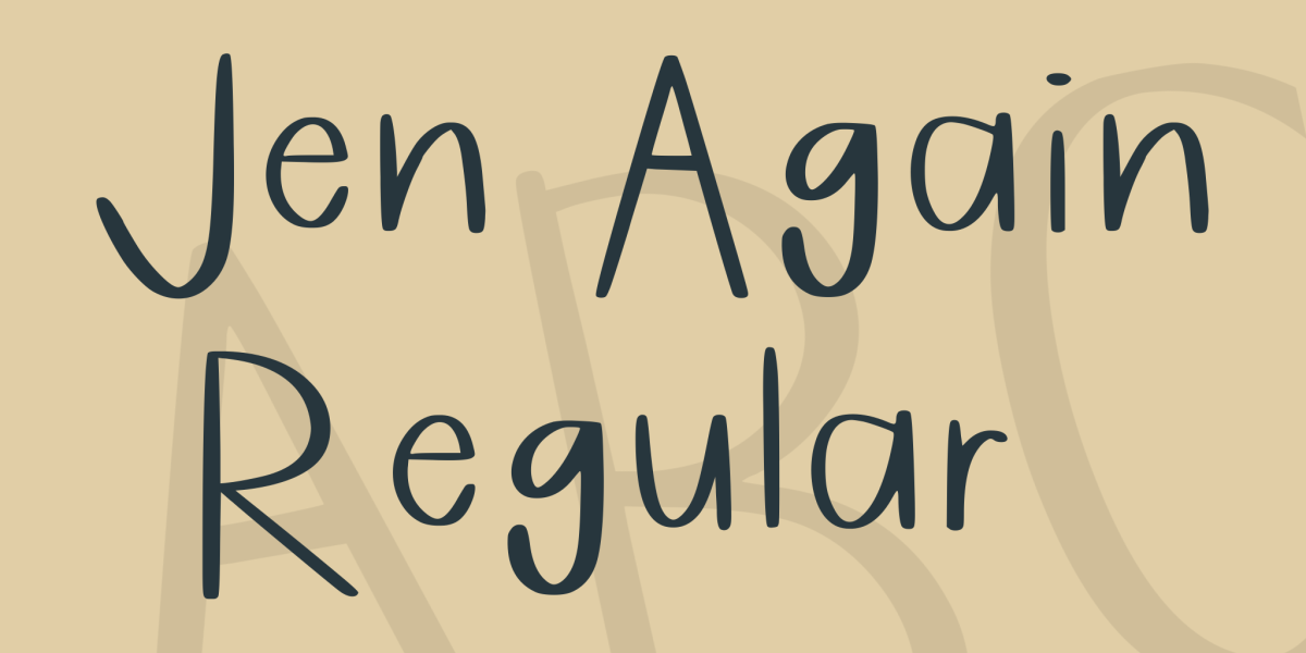 Jen Again Font · 1001 Fonts