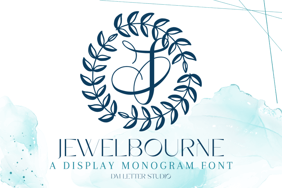 Jewelbourne Monogram Font · 1001 Fonts