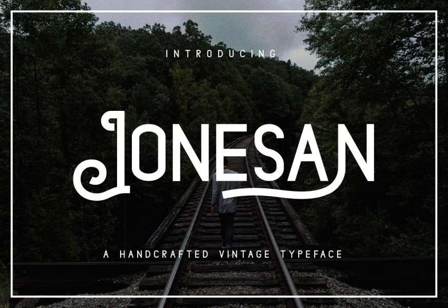 Jones Fancy Lettering JonesanDemo Font · 1001 Fonts