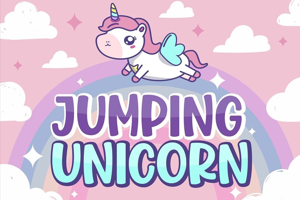 Jumping Unicorn illustration 7