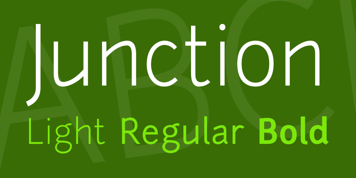 Junction Font Family · 1001 Fonts