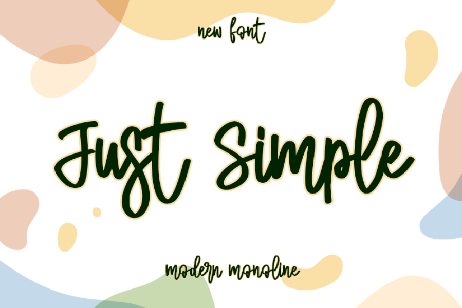 Just Simple - personal use Font · 1001 Fonts