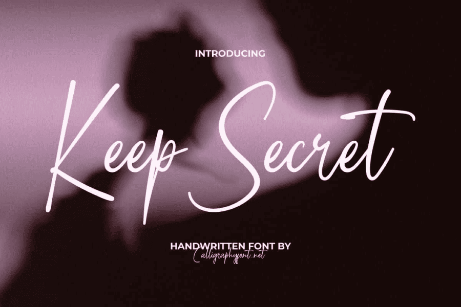 Keep Secret Demo Font · 1001 Fonts