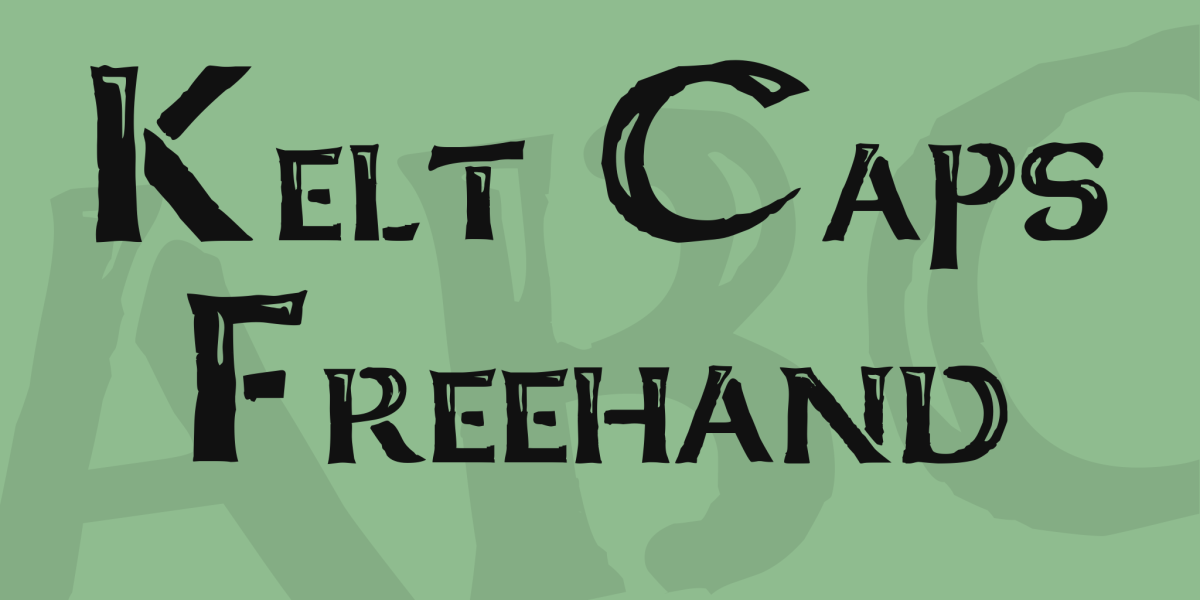 Kelt Caps Freehand Font · 1001 Fonts