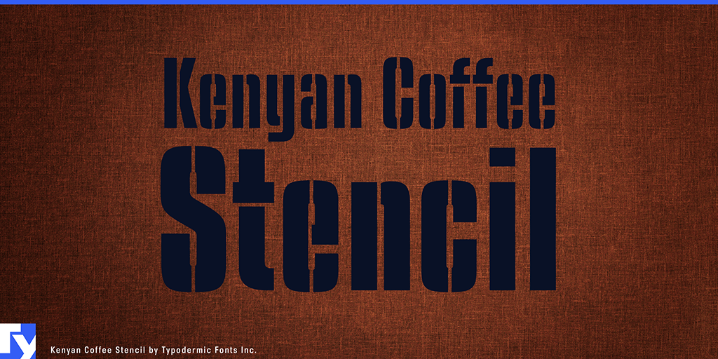 Kenyan Coffee Stencil illustration 9
