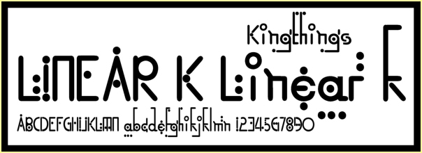 Kingthings Linear K illustration 1