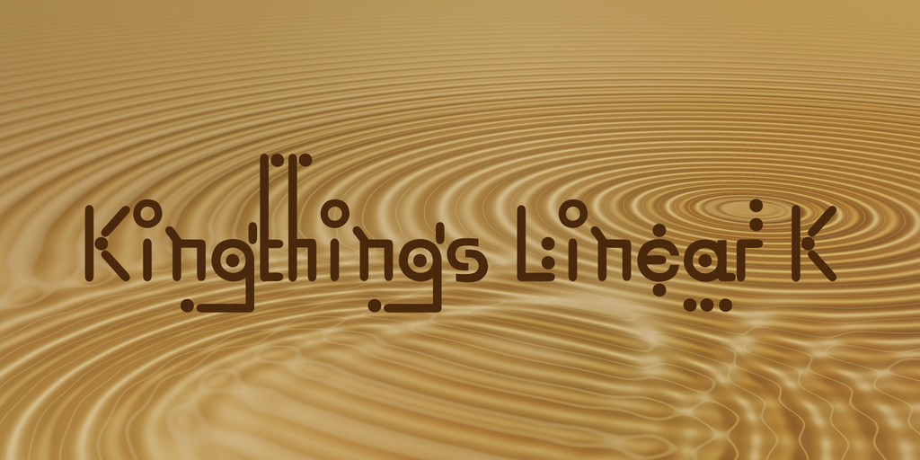 Kingthings Linear K illustration 2