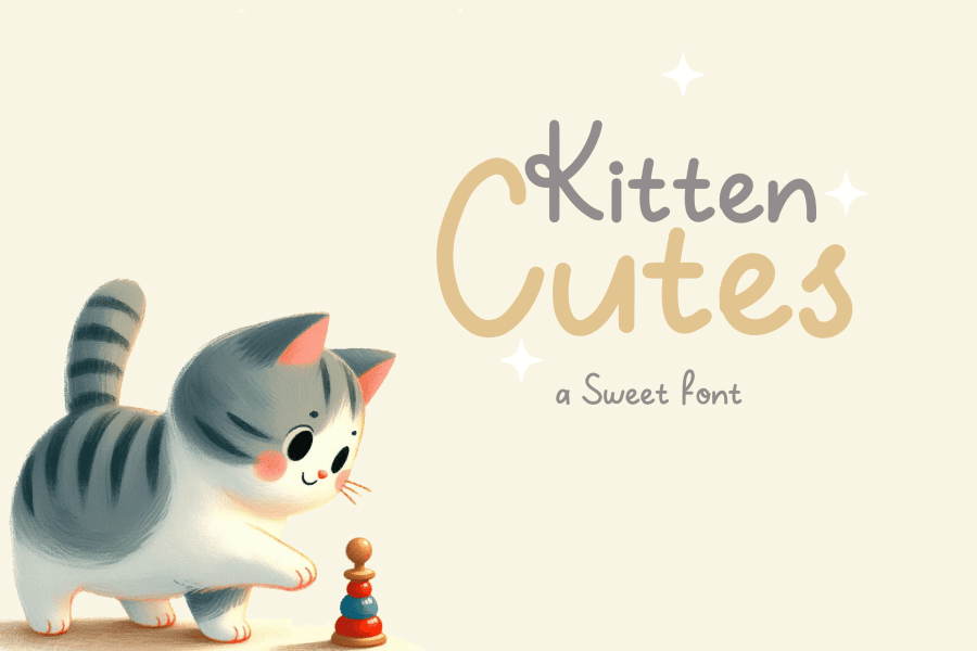 Kitty Cutes Font · 1001 Fonts