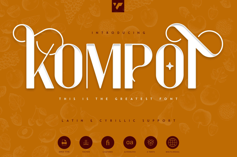 Kompot Display Demo Font · 1001 Fonts