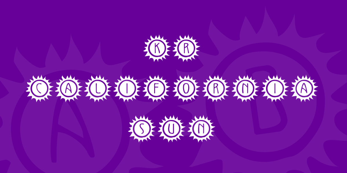 KR California Sun Font · 1001 Fonts