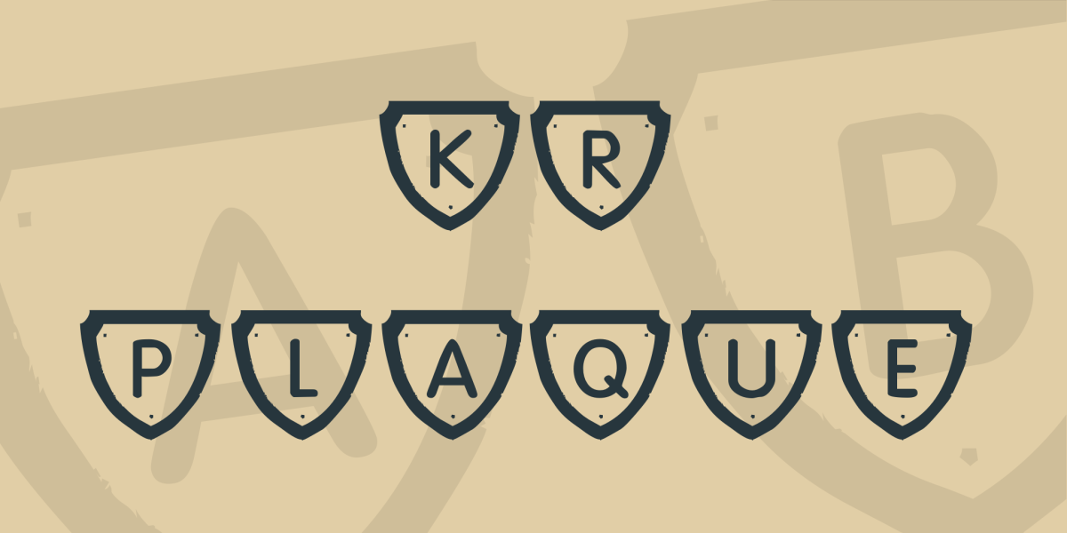 KR Plaque Font · 1001 Fonts