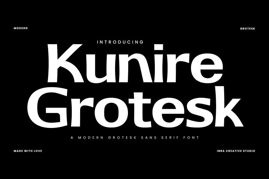 Kunire Grotesk Personal Use Font · 1001 Fonts